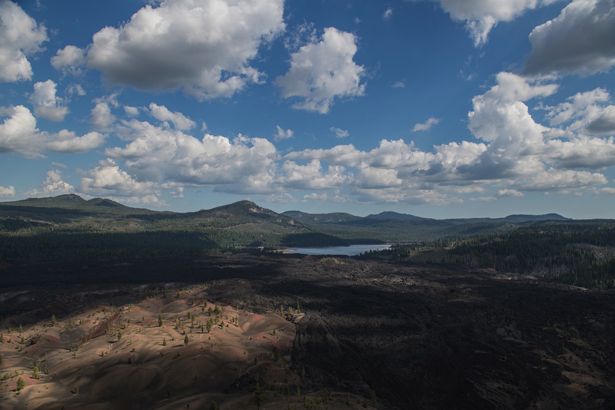 View of Snag Lake from Cinder Cone summit