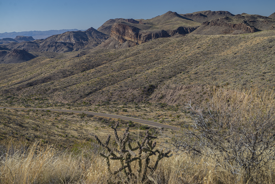 View of the Ross Maxwell Scenic Drive from Sotol Vista