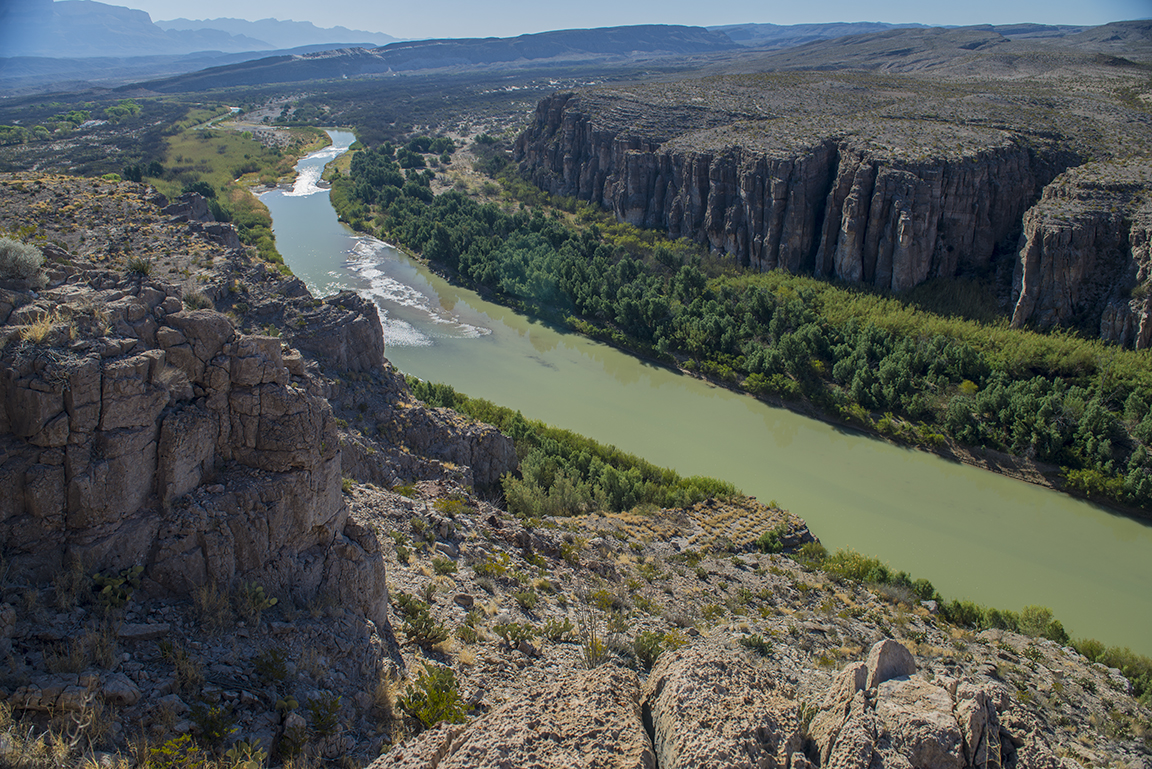 View of the Rio Grande from the Hot Springs Canyon Trail