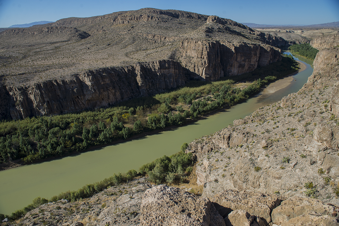 View of the Rio Grande from the Hot Springs Canyon Trail