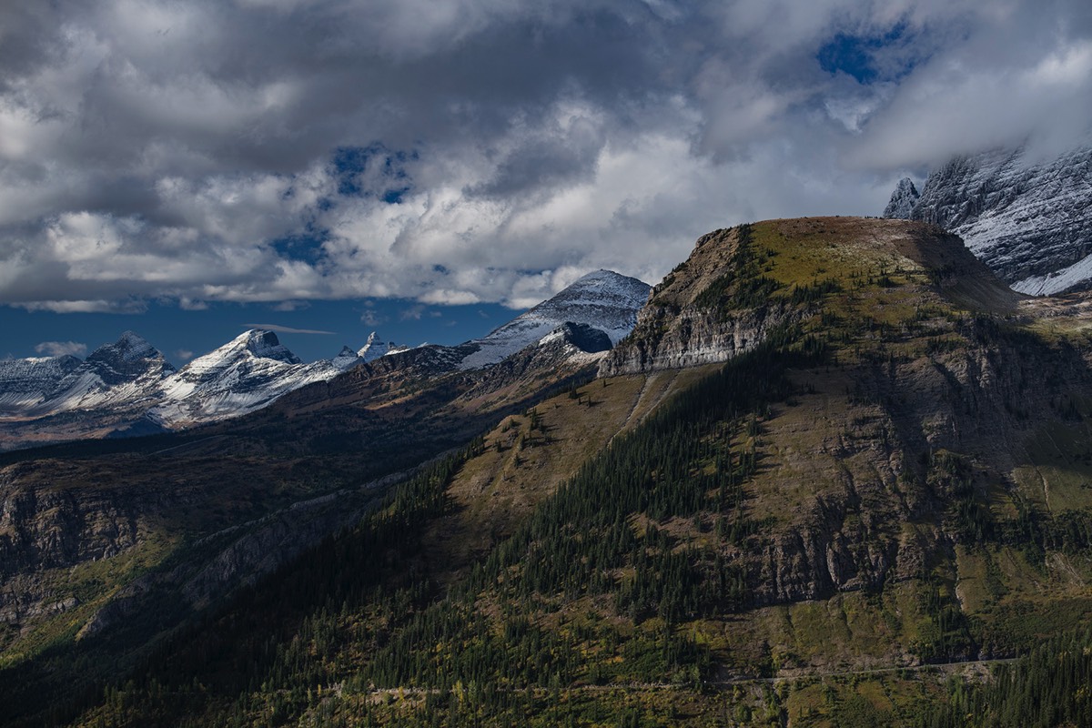 Haystack Butte and distant peaks