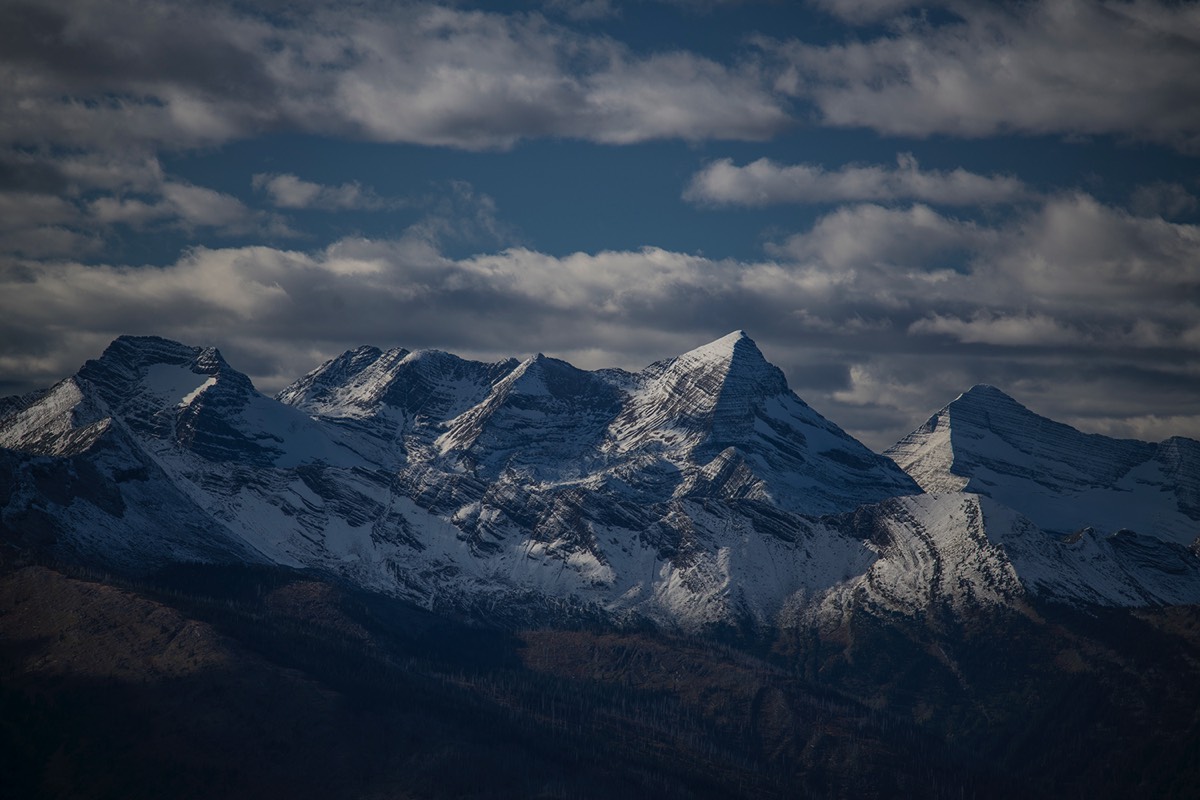 Distant peaks from Highline Trail