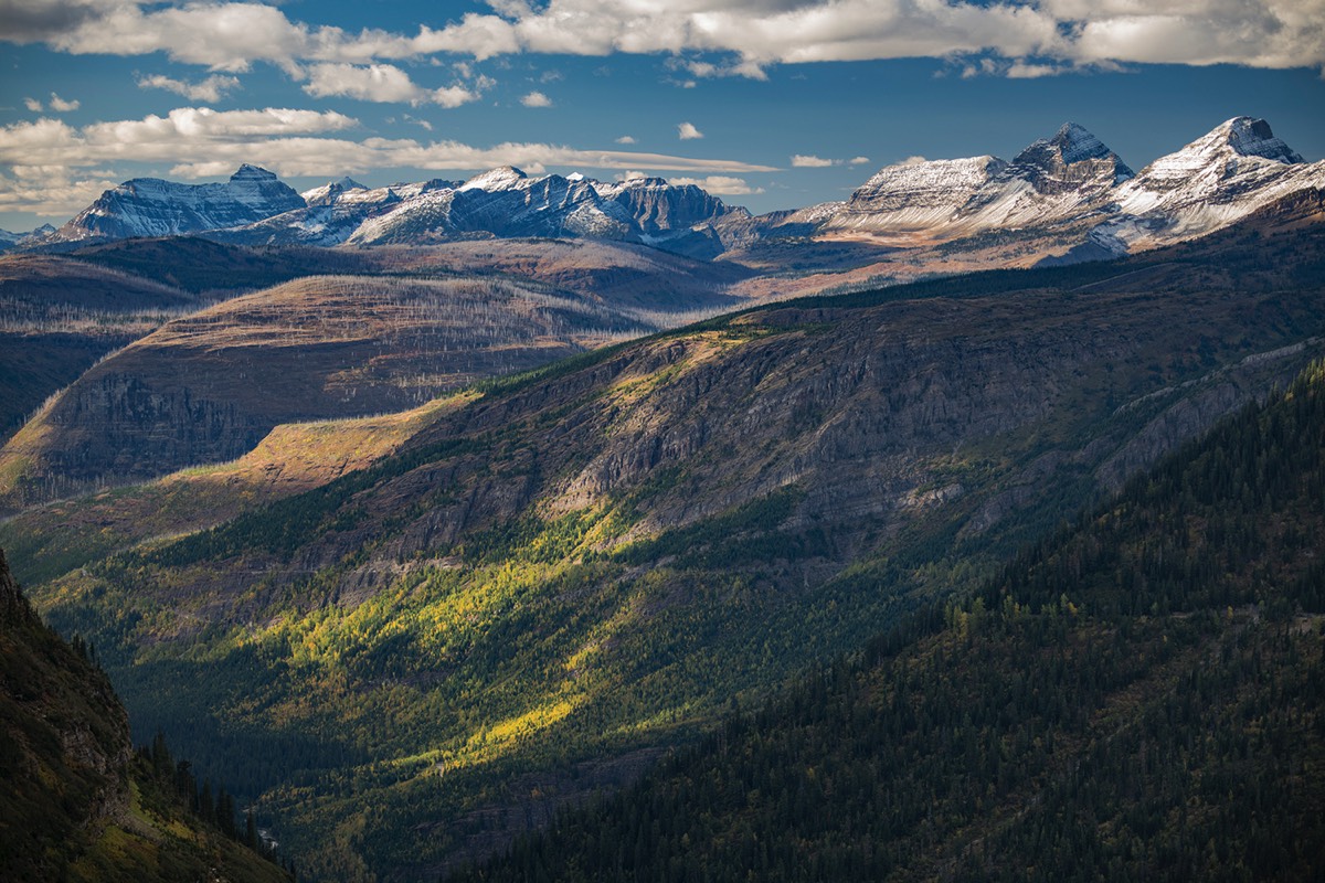 Distant peaks from Highline Trail