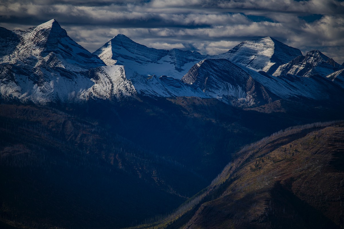 Distant peaks from Highline Trail