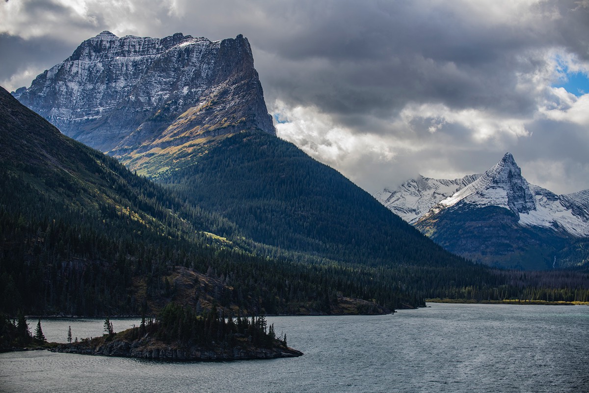 Little Chief Mountain and Gunsight Mountain